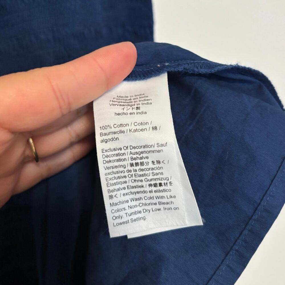NWOT Madewell The Melody Scoopback Smocked Midi Dress In Blue Moon Size XS - Picture 8 of 8